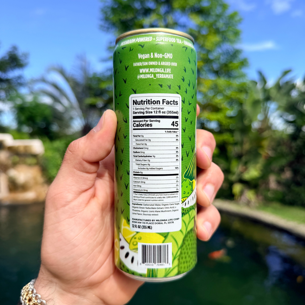 Soursop Infused Yerba Mate + Adaptogenic Mushrooms