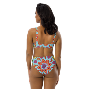 
            
                Load image into Gallery viewer, Fruit Mandala Recycled High-Waisted Bikini
            
        