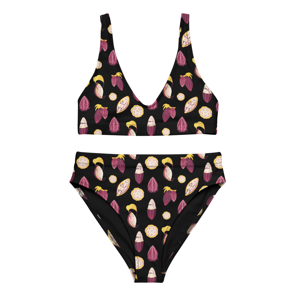 
            
                Load image into Gallery viewer, Cacao Recycled High-Waisted Bikini
            
        