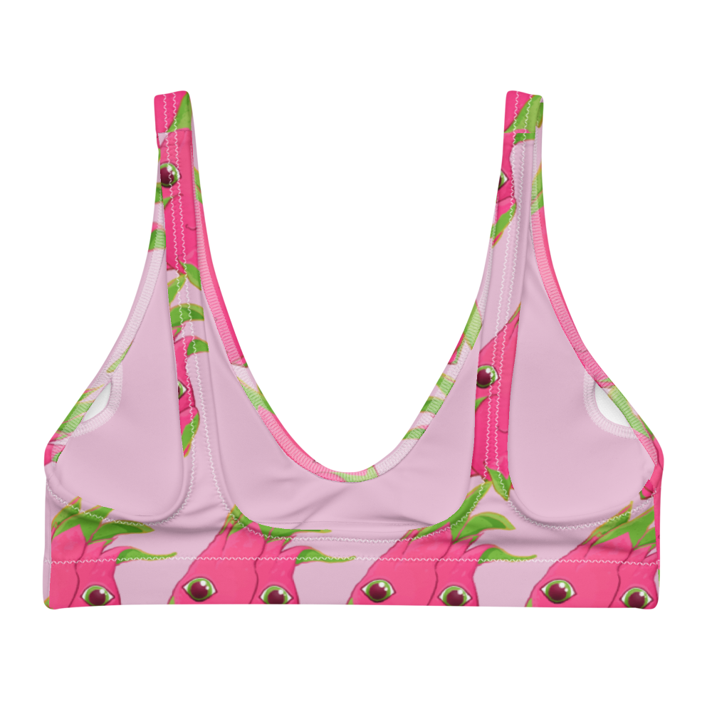 Pink Dragonfruit Recycled Padded Bikini Top