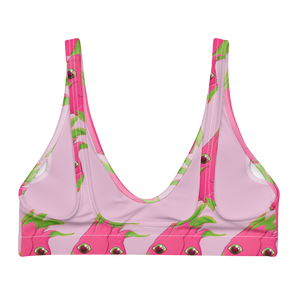 Pink Dragonfruit Recycled Padded Bikini Top