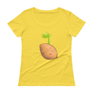 Sprouted Coconut Scoopneck Shirt