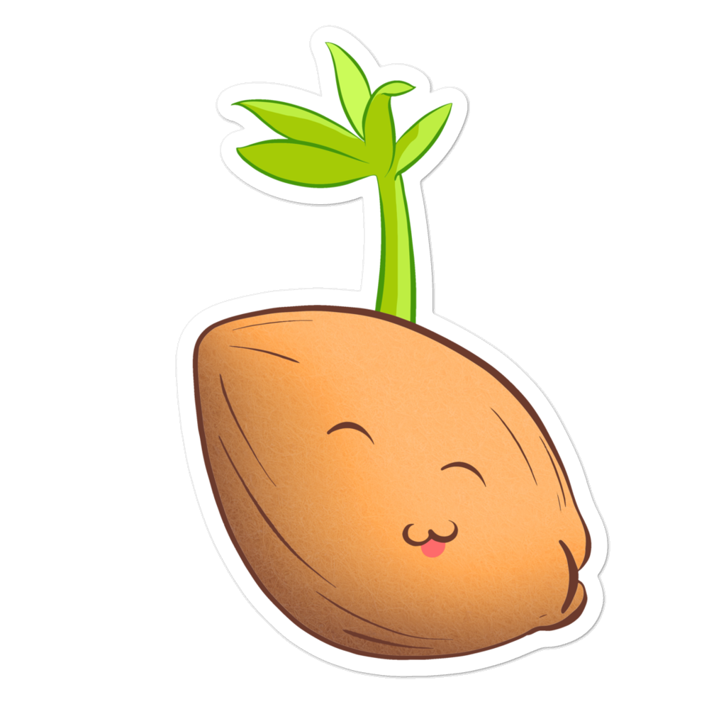 
            
                Load image into Gallery viewer, Sprouted Coconut Bubble Free Sticker
            
        