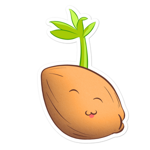 
            
                Load image into Gallery viewer, Sprouted Coconut Bubble Free Sticker
            
        