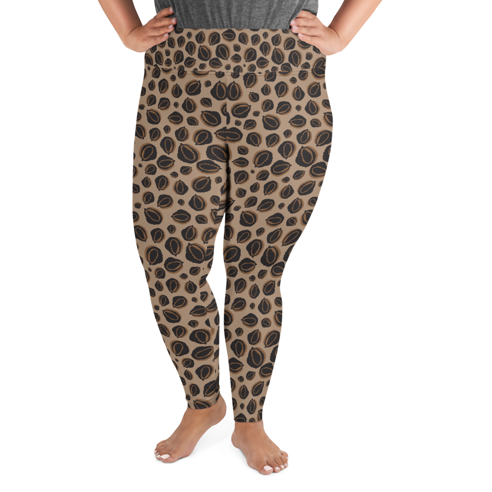 Durian Leopard Plus Size Leggings Miami Fruit