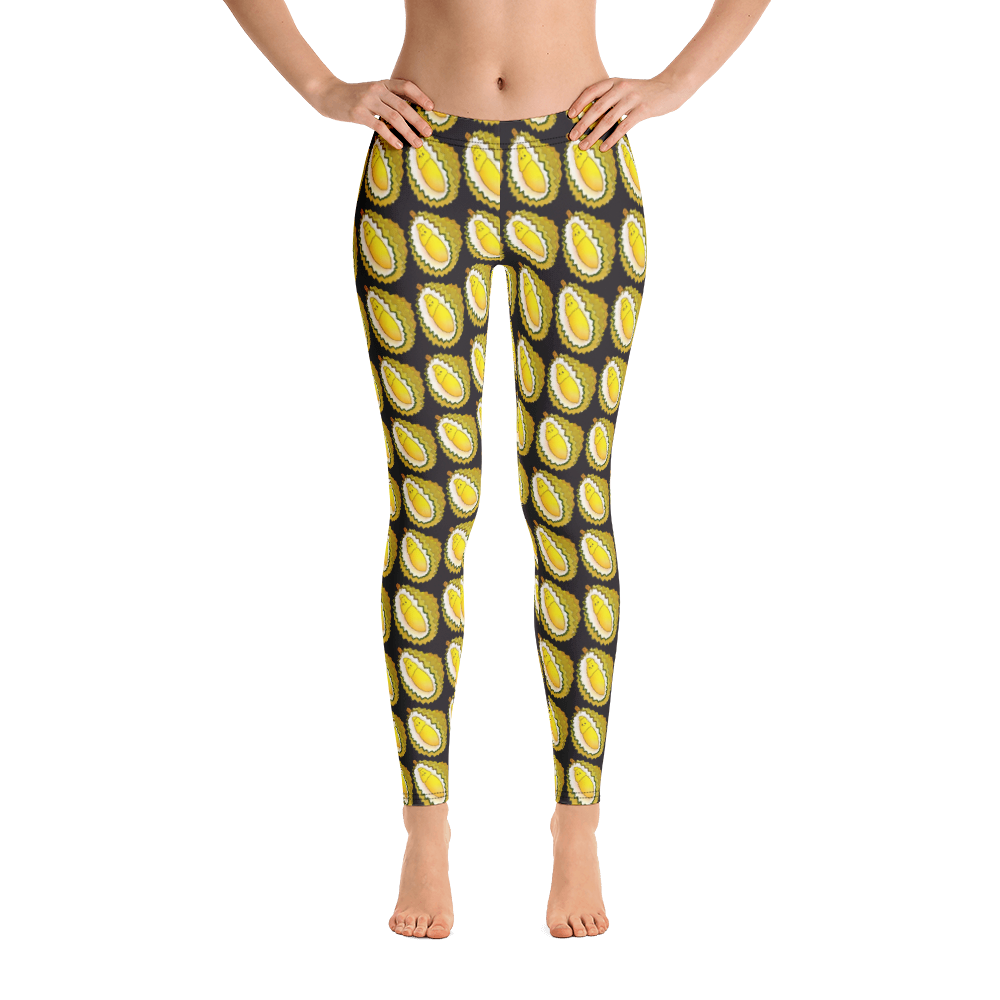 Durian Repeat Black Yoga Leggings