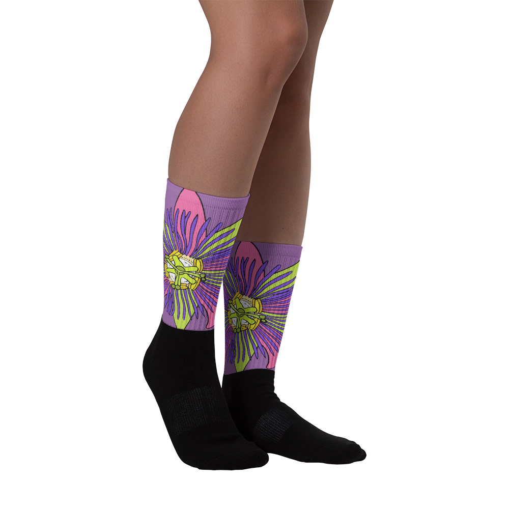 Passionfruit Flower Socks