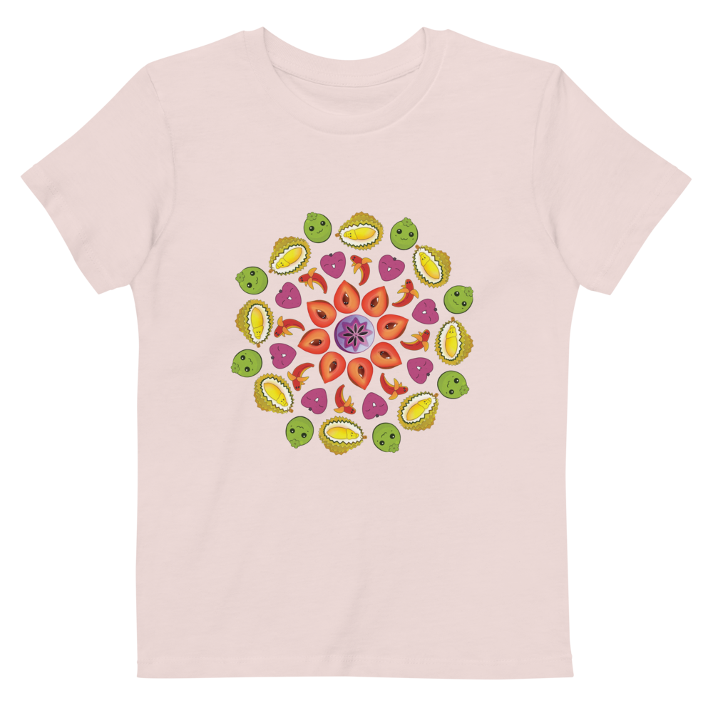
            
                Load image into Gallery viewer, Organic cotton mandala kids t-shirt
            
        