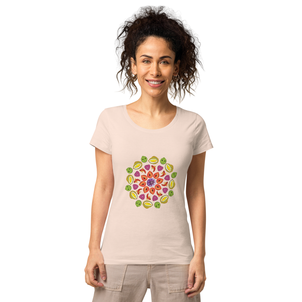 Women’s basic mandala organic t-shirt