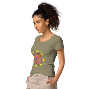 Women’s basic mandala organic t-shirt